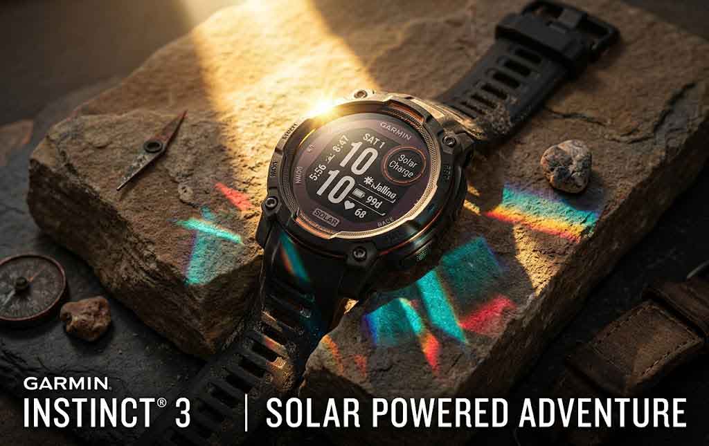 Garmin Instinct 3 45mm,  solar charged, display outdoor smartwatch